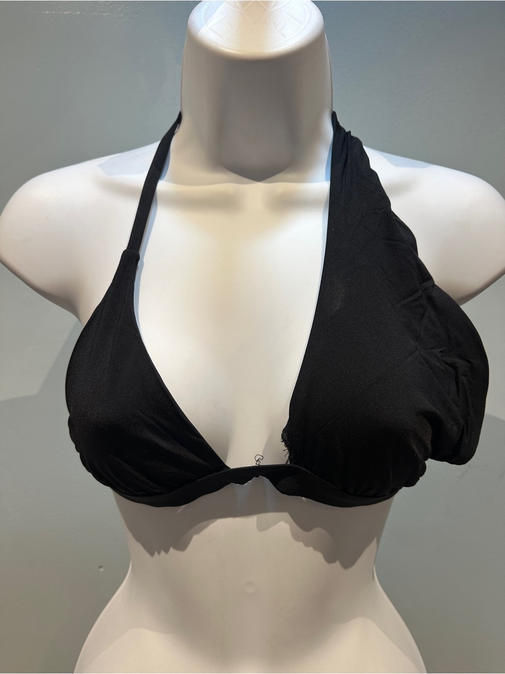 Yandy Black Bikini Asymmetrical Top Medium New with Tags